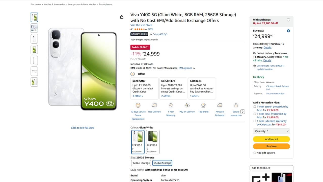 Battery, Fast Charging और Extra Features