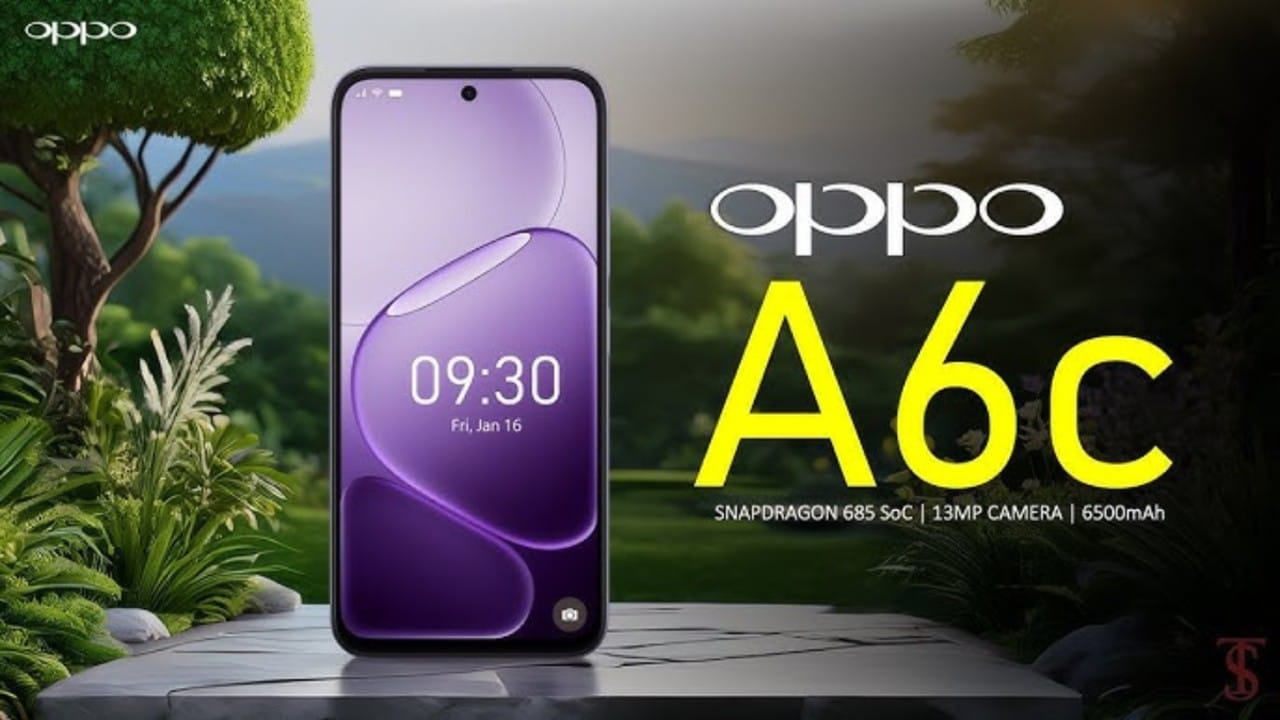 OPPO A6C Phone with 6500mAh Battery Under