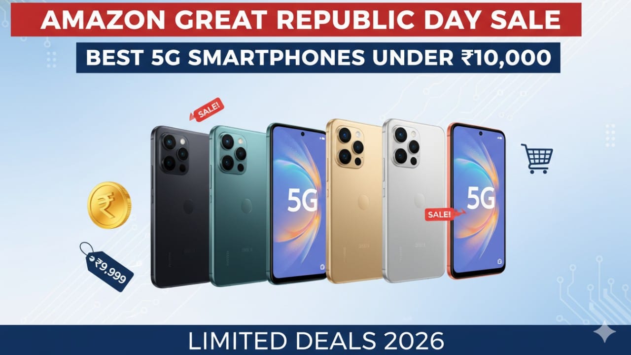 ₹10,000 के अंदर बेस्ट 5G स्मार्टफोन